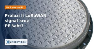 PE šaht za vodomjer i LoRaWAN signal