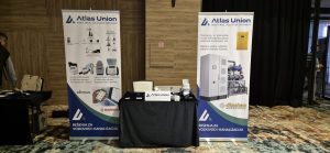 Štand ATLAS UNION na konferenciji „Gubici vode u vodovodnim sistemima“, Hotel Hills, Sarajevo 2024.
